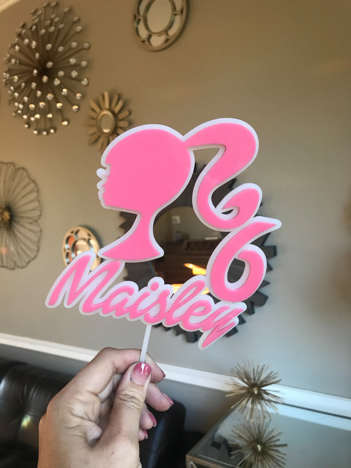 Barbie Custom Personalized Cake Topper
