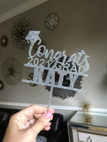 Custom Personalized Graduation Cake Topper