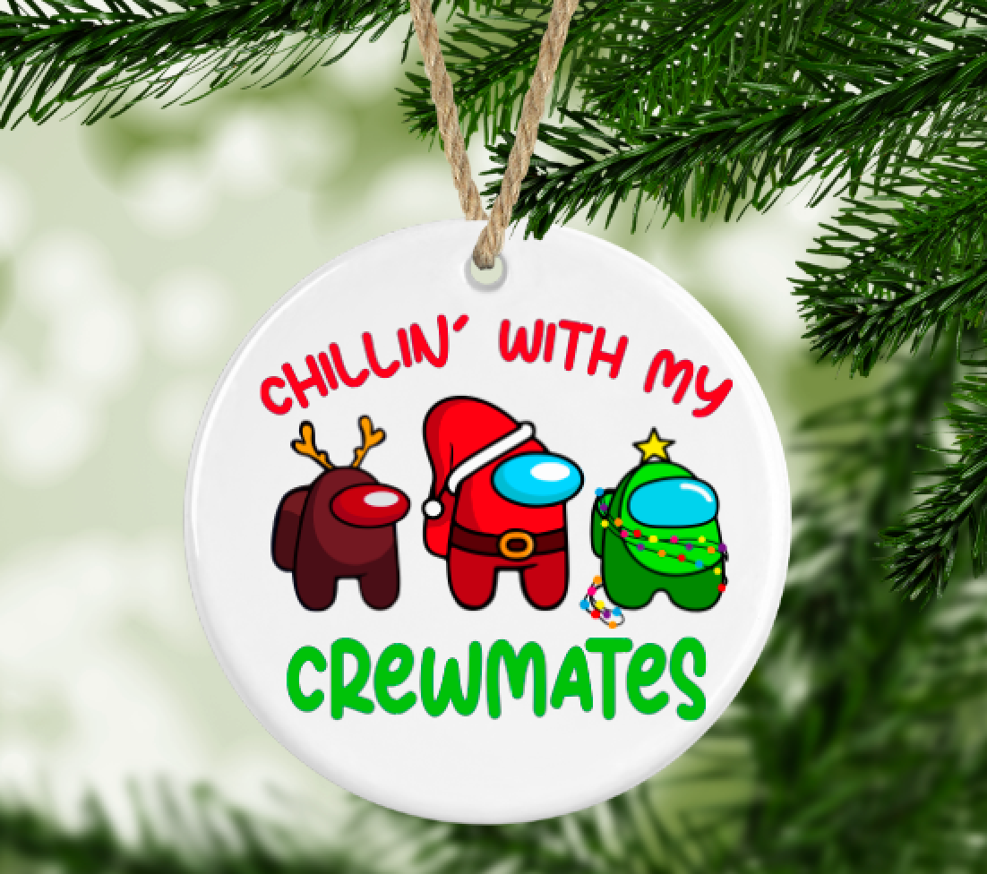 Christmas with my Crewmates Among Us Ornament