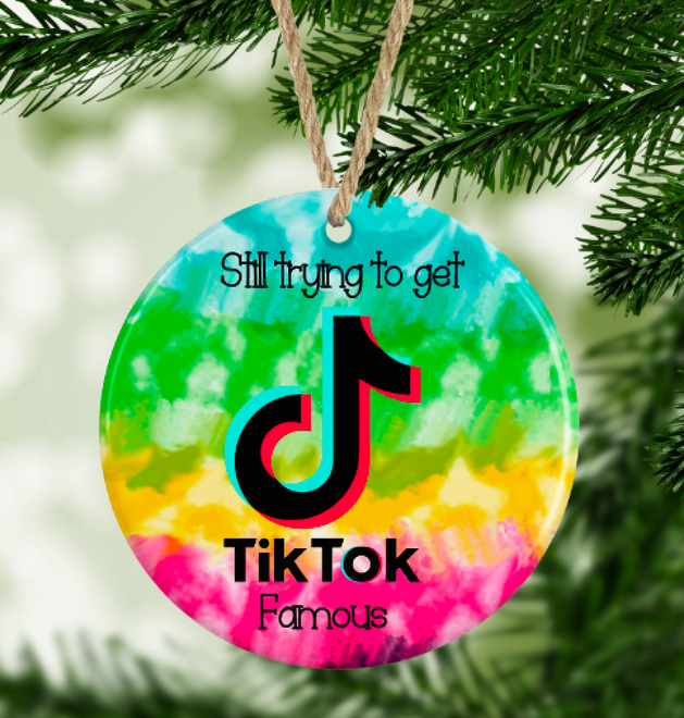 Tik Tok Ornaments