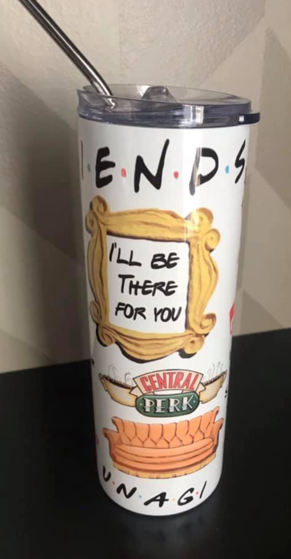 Friends TV Show Inspired Skinny Tumblers
