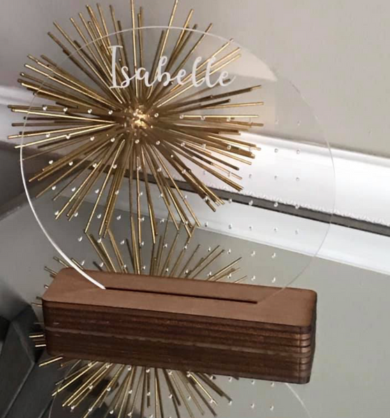 Personalized Stud Earring Holder Stand