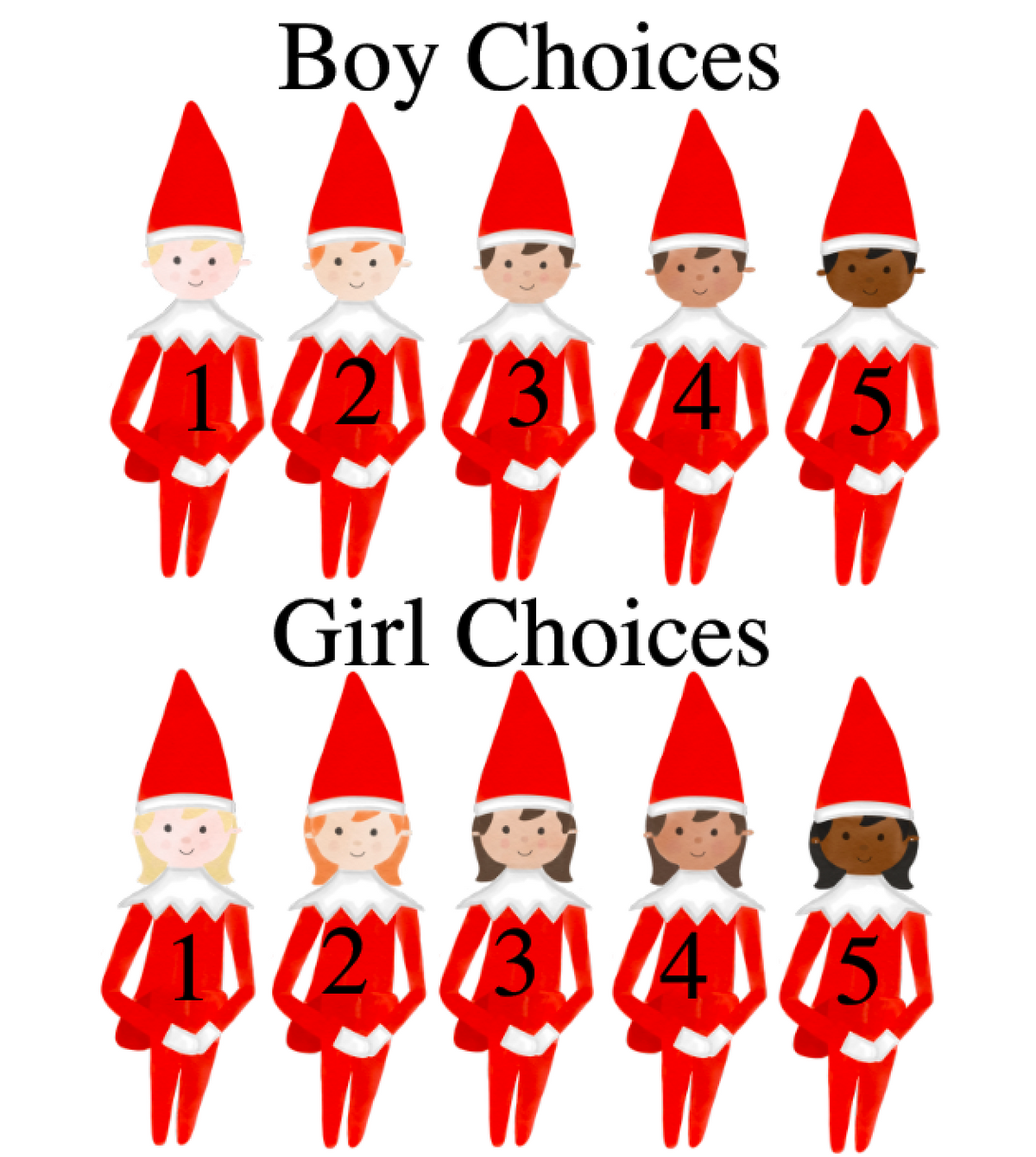 Personalized Elf Puzzle Choose up to 3 elves!