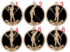 Personalized Boys and Girls Golf Ornament Pick from 6 designs