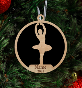 Personalized Ballet Dance Ballerina Ornament Pick from 6 designs