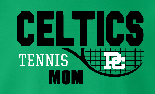 PCHS Tennis Personalized Logo Green T shirt