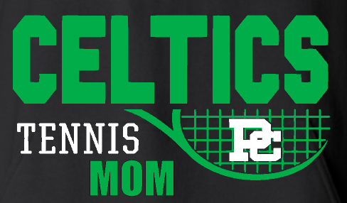 PCHS 2022 Tennis Personalized Logo Hooded Black Sweatshirt