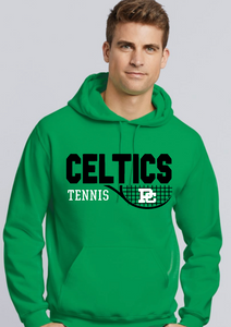 PCHS Tennis Personalized Logo Hooded Green Sweatshirt