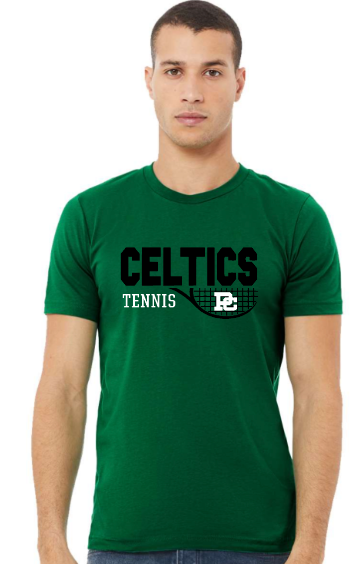 PCHS Tennis Personalized Logo Green T shirt