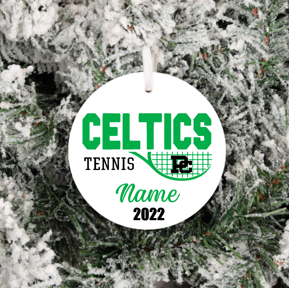 PCHS Personalized Tennis ornament