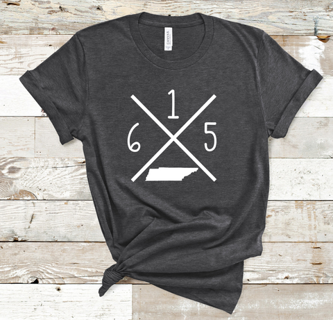Custom Area Code/State Shirts Tennesee