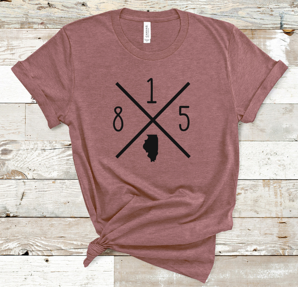 Custom Area Code/State Shirts Illinois