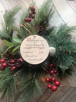 Memorial Handwritten Name Signature Engraved Wood Ornament