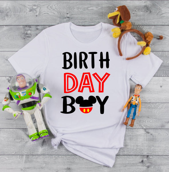 Birthday Boy Mickey Mouse Shirt