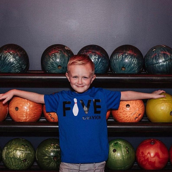 Birthday Number Personalized Bowling Shirt