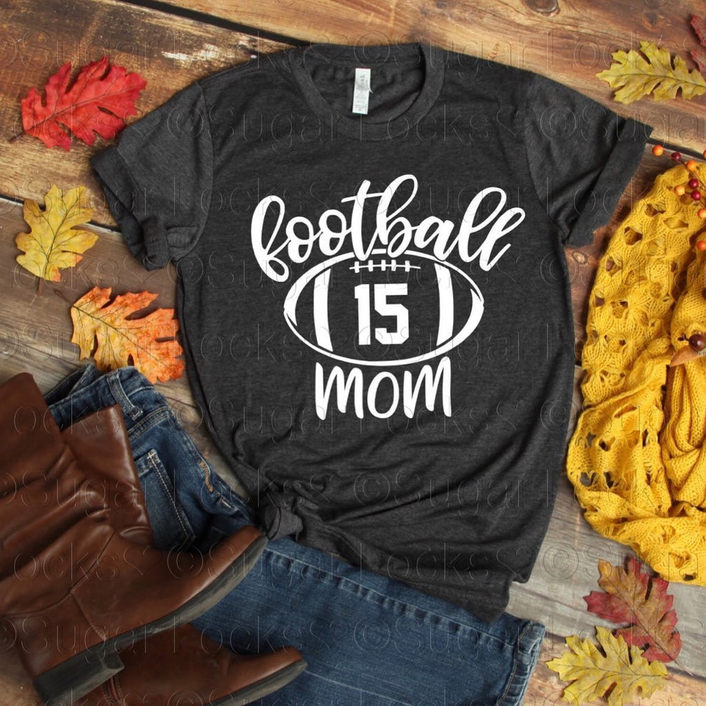 Custom Football Mom Number shirt