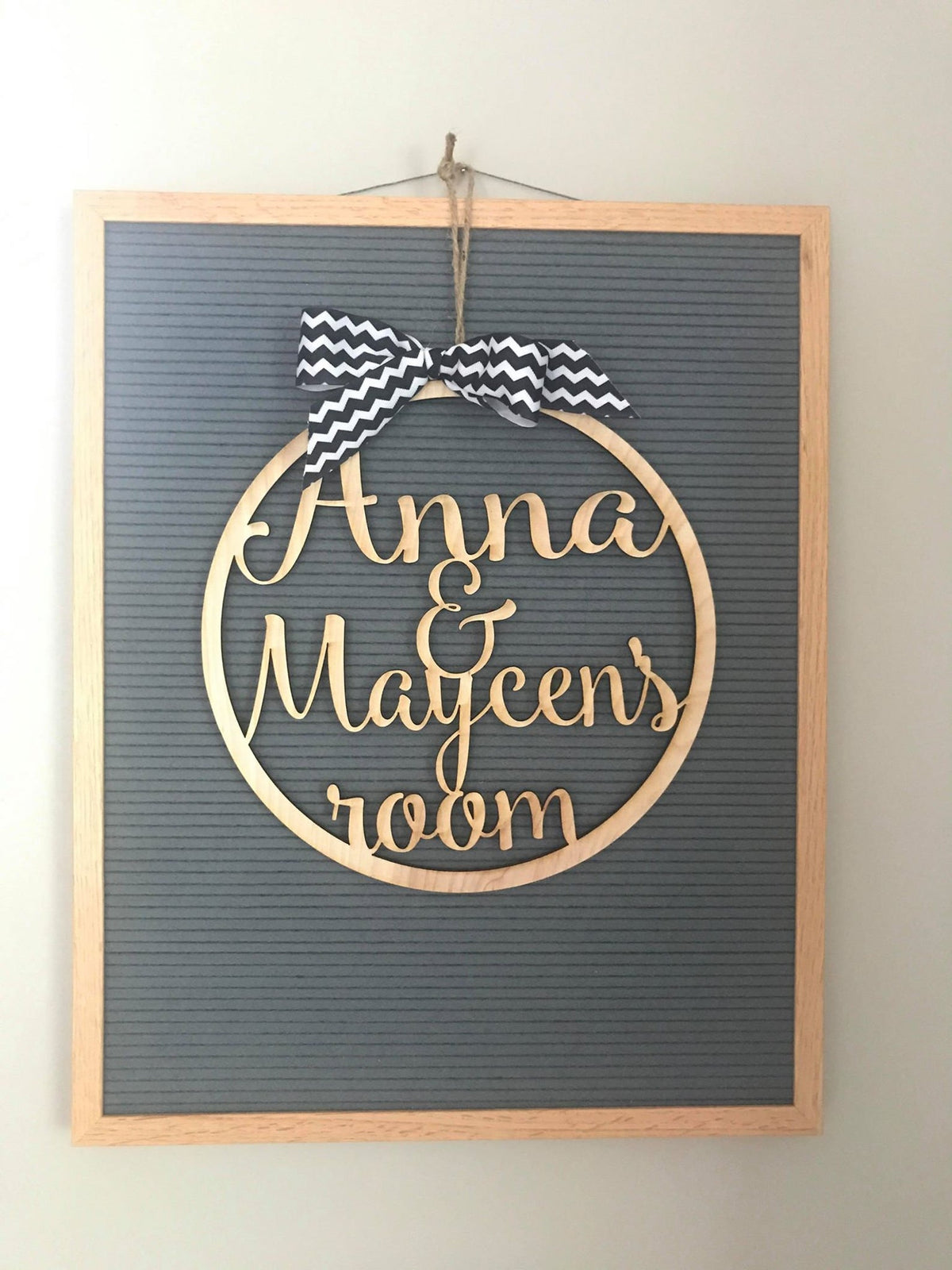 Dorm Room Round Wood Sign