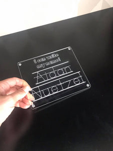 I can write my name acrylic tracing board