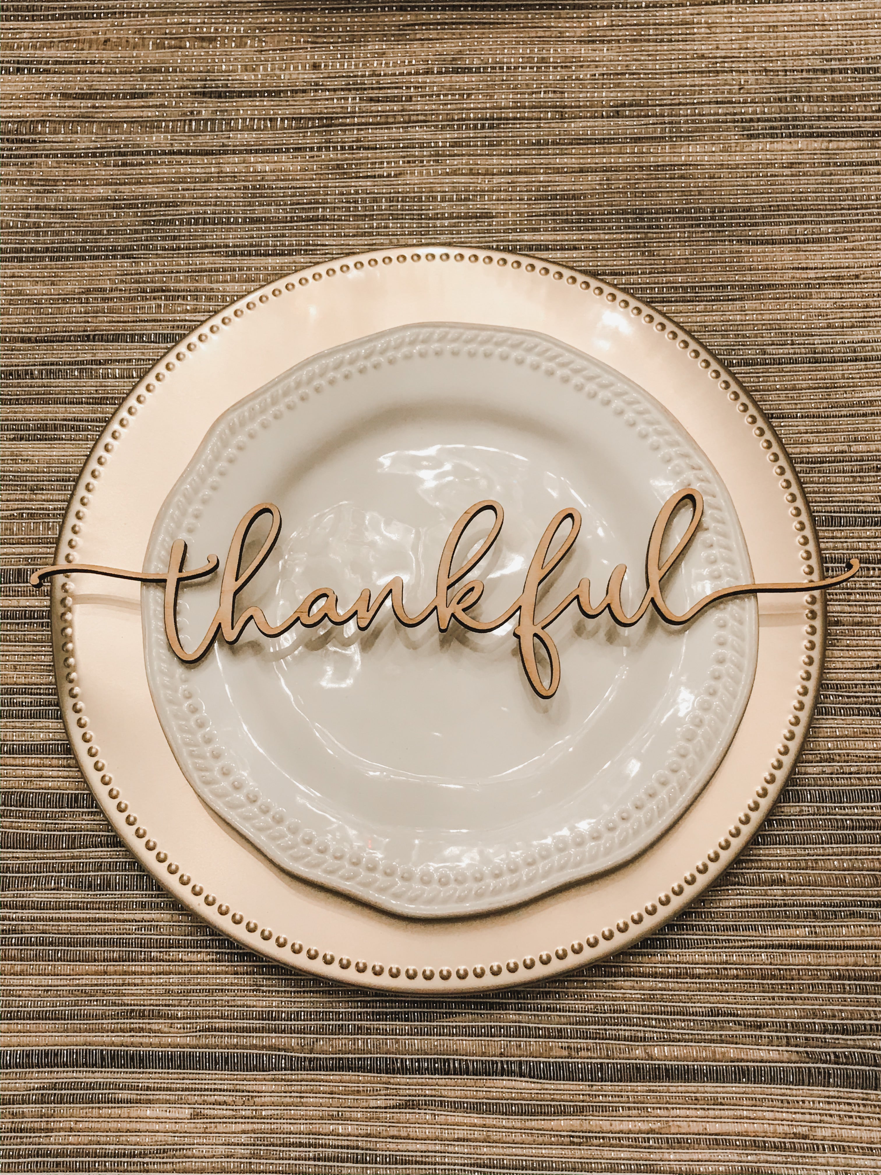 Thanksgiving wood plate sayings