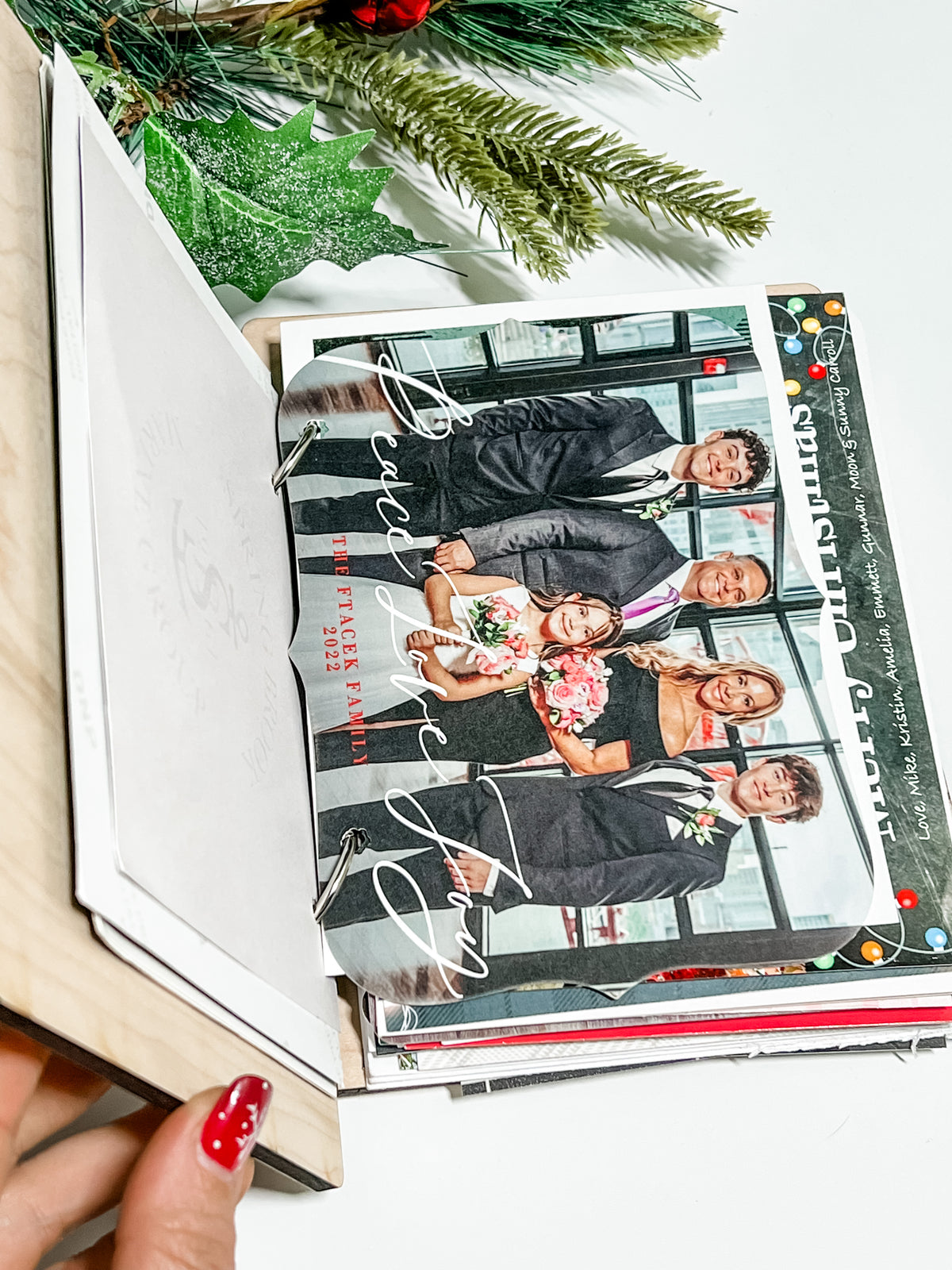 Cards of Christmas Past Personalized Book