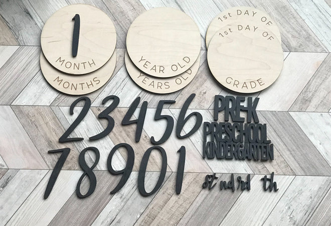Baby Name Wood Rounds