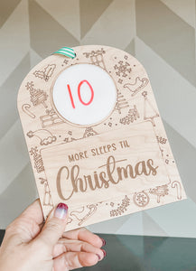 Christmas Countdown Wipe Off Board Lg or Sm