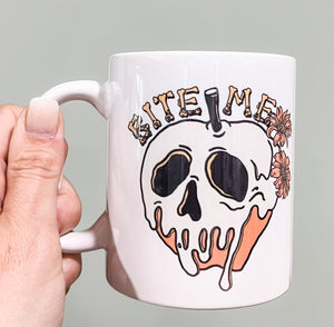 Bite Me Halloween Coffee Morning Mug