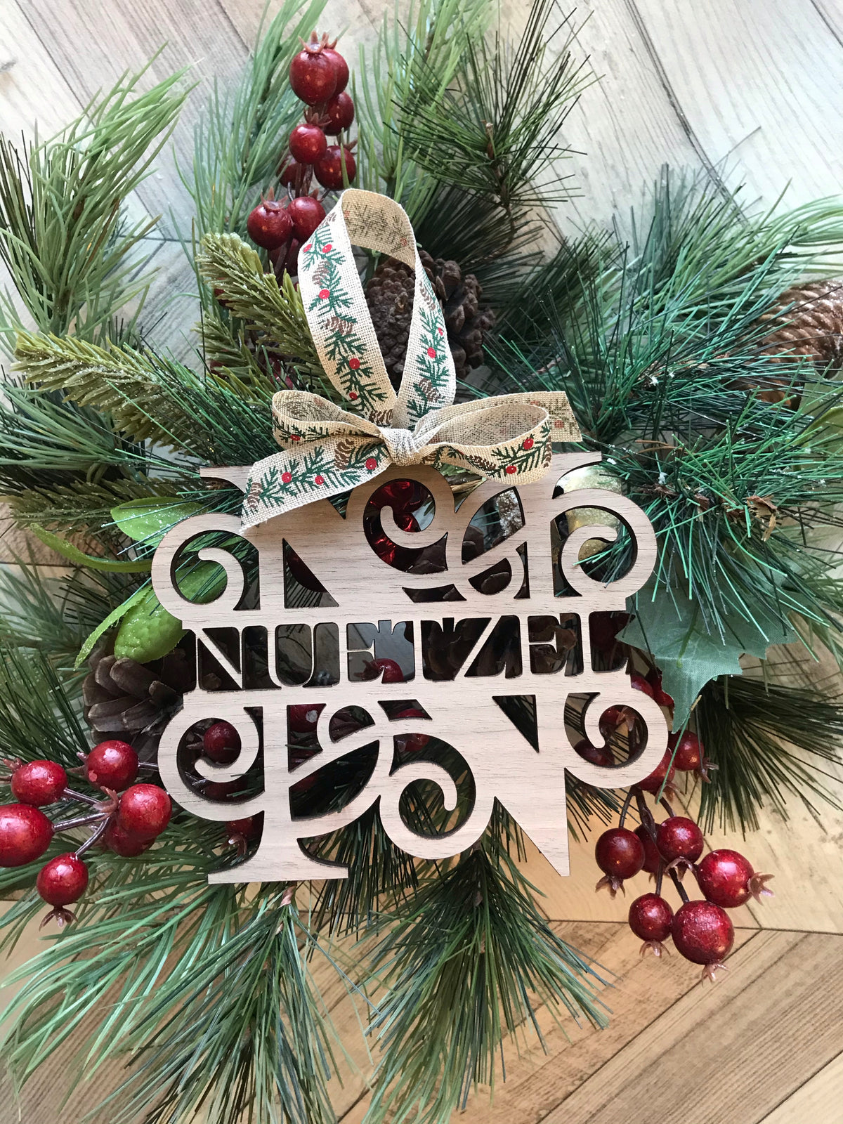 Personalized Statement Monogram Ornament 5”