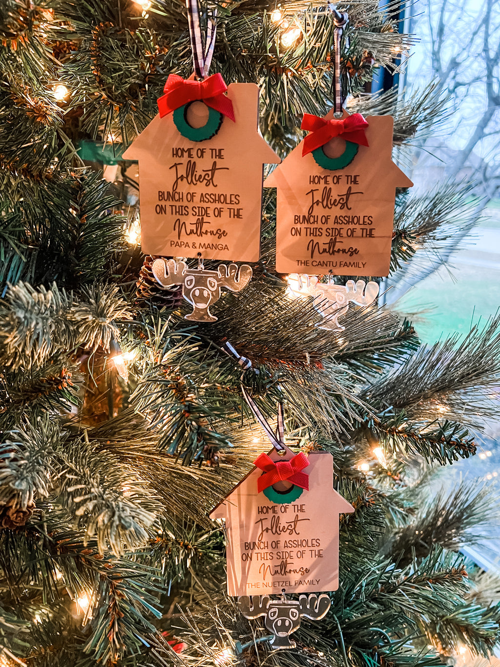 Christmas Vacation Family Ornament with Moose Mug