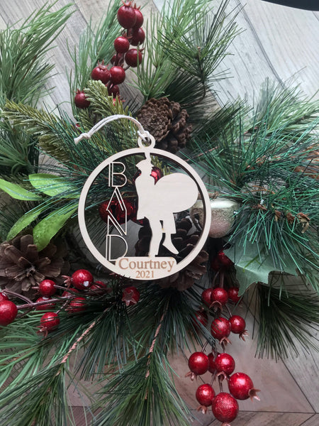 Personalized Marching Band Ornament Pick from 6 designs
