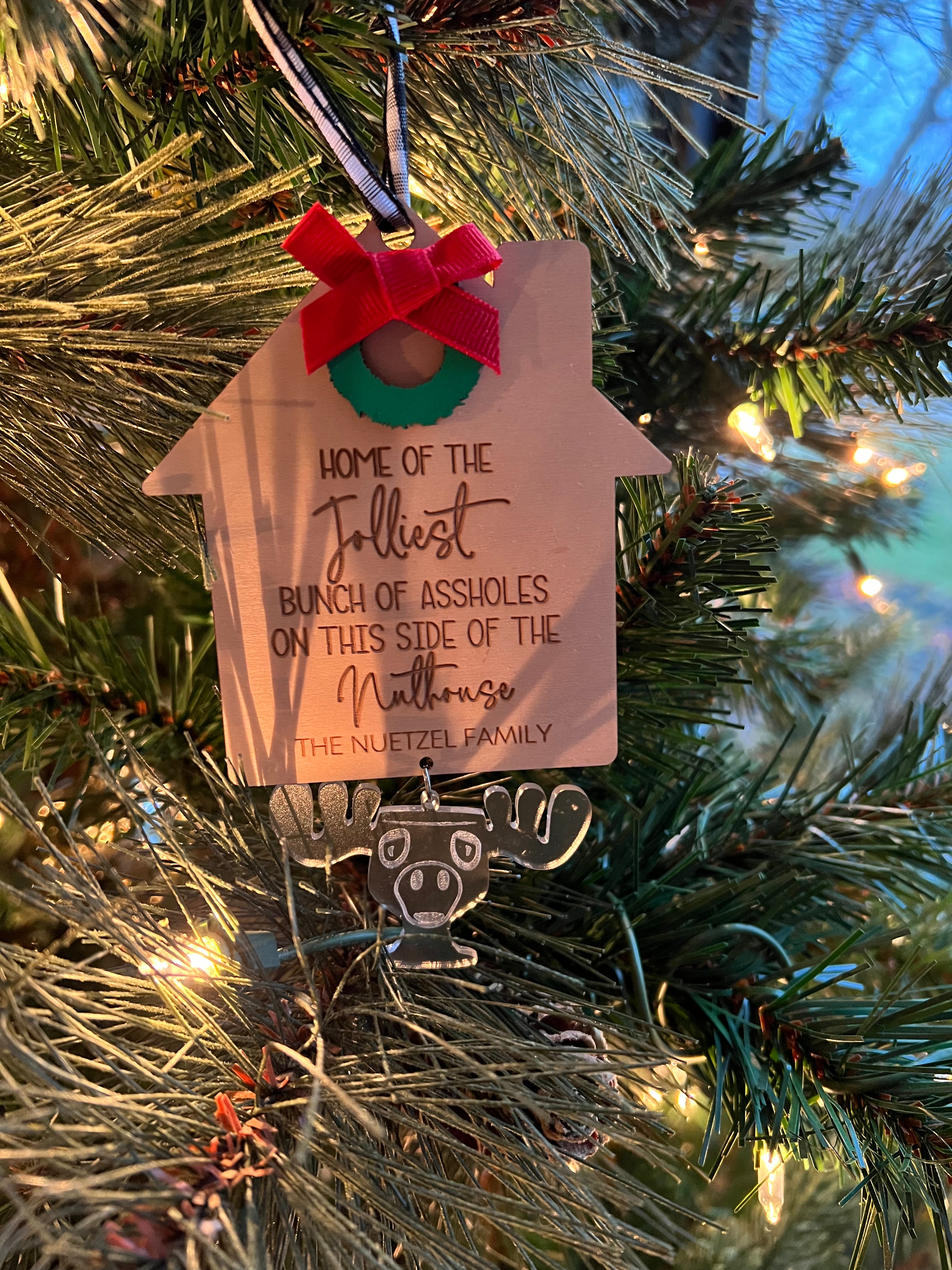 Christmas Vacation Family Ornament with Moose Mug