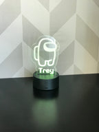 Among Us personalized LED light/nightlight with remote