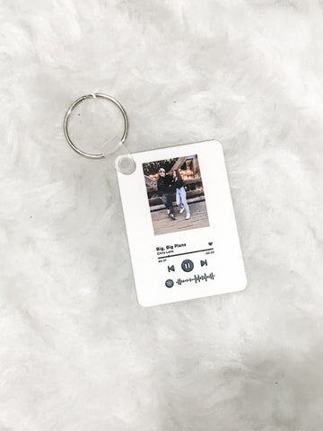 Personalized Spotify Picture Keychain
