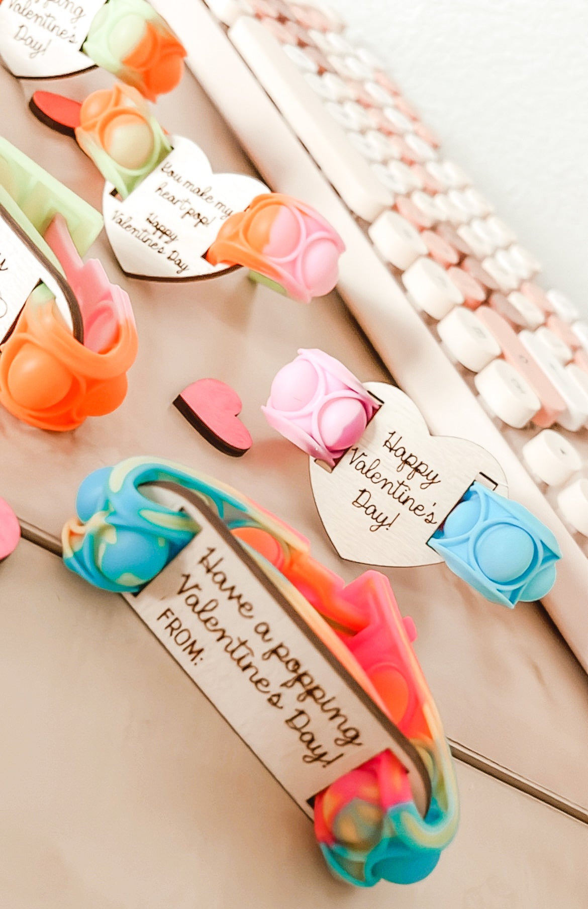 Personalized Popping Valentines Cards Classroom Gifts