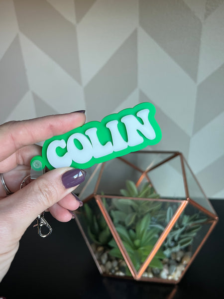 Personalized Acrylic Keychains Backpack Tags