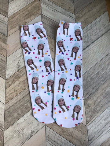 Put your face on socks!