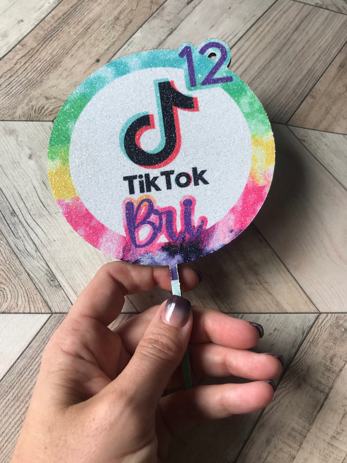 Personalized TikTok Cake Topper