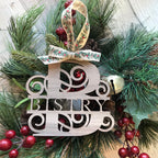 Personalized Statement Monogram Ornament 5”