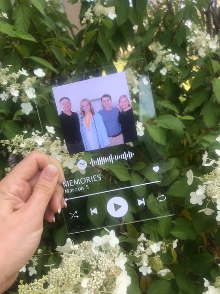 Spotify Album Cover with Code Acrylic Personalized Gift