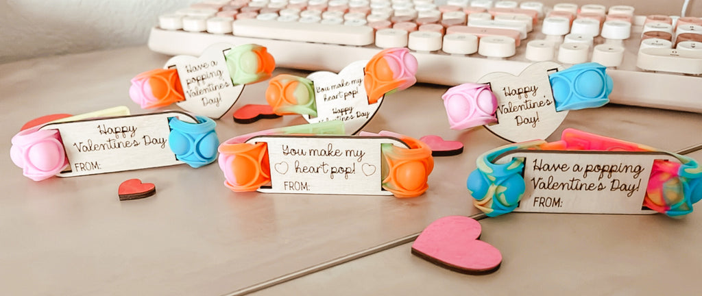 Personalized Popping Valentines Cards Classroom Gifts