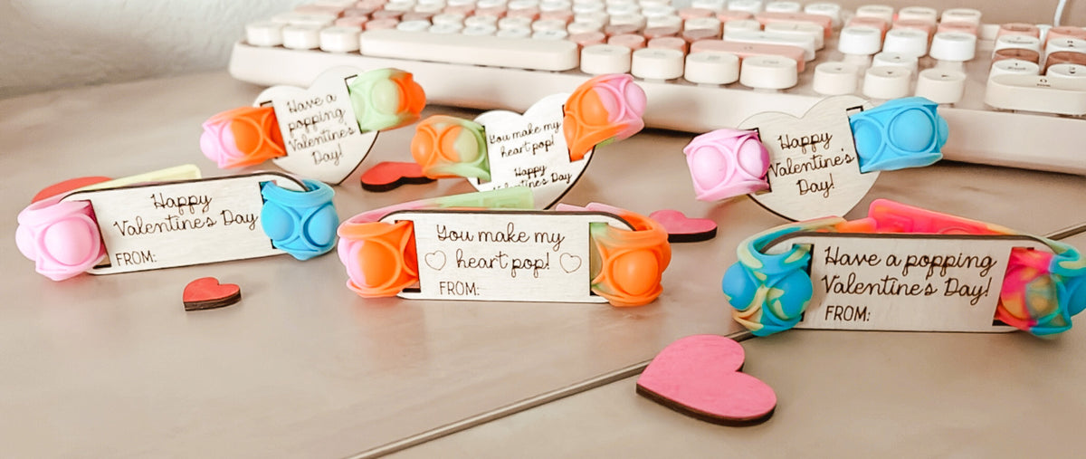 Personalized Popping Valentines Cards Classroom Gifts