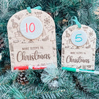 Christmas Countdown Wipe Off Board Lg or Sm