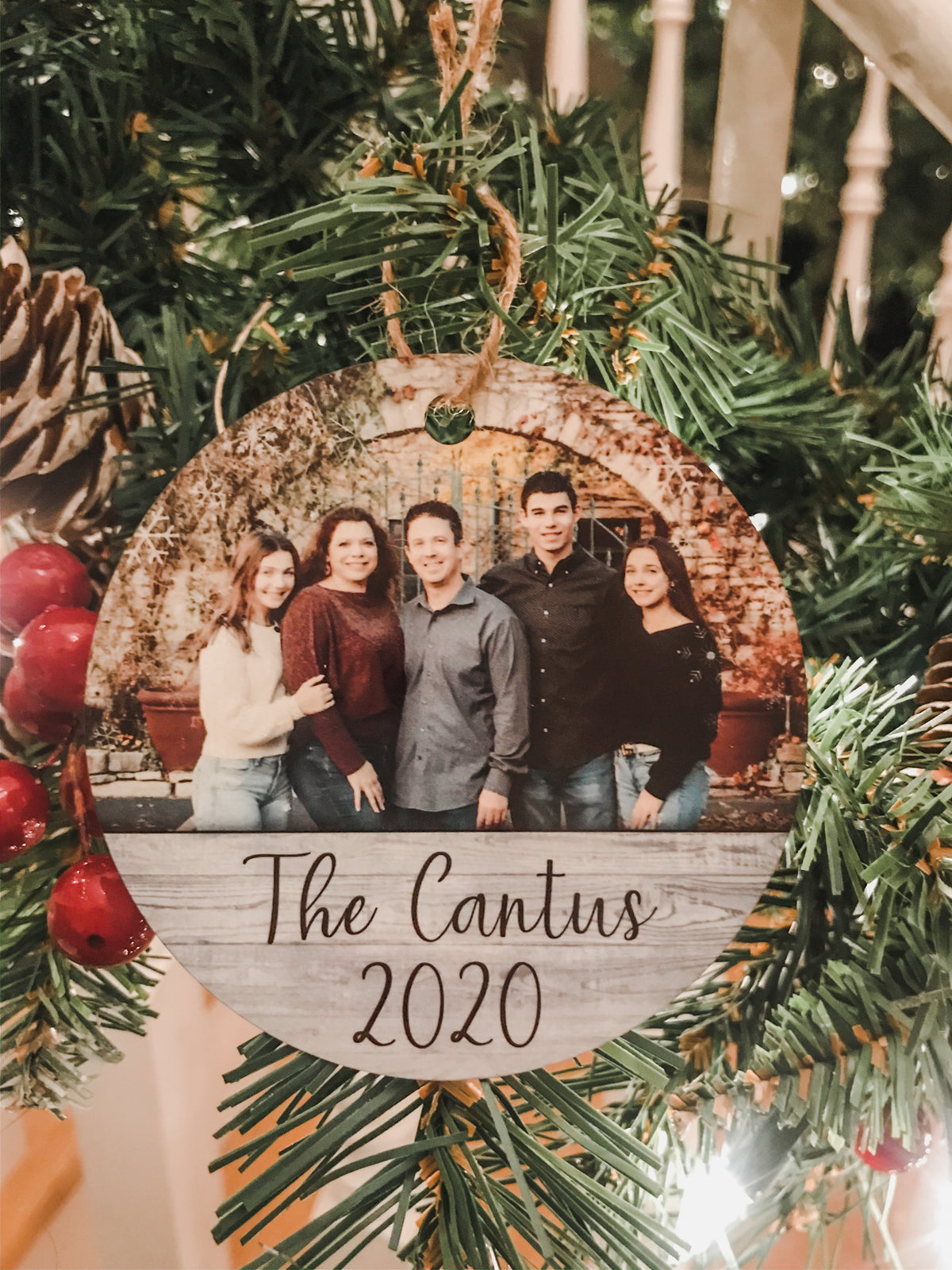Personalized Picture Christmas Ornament