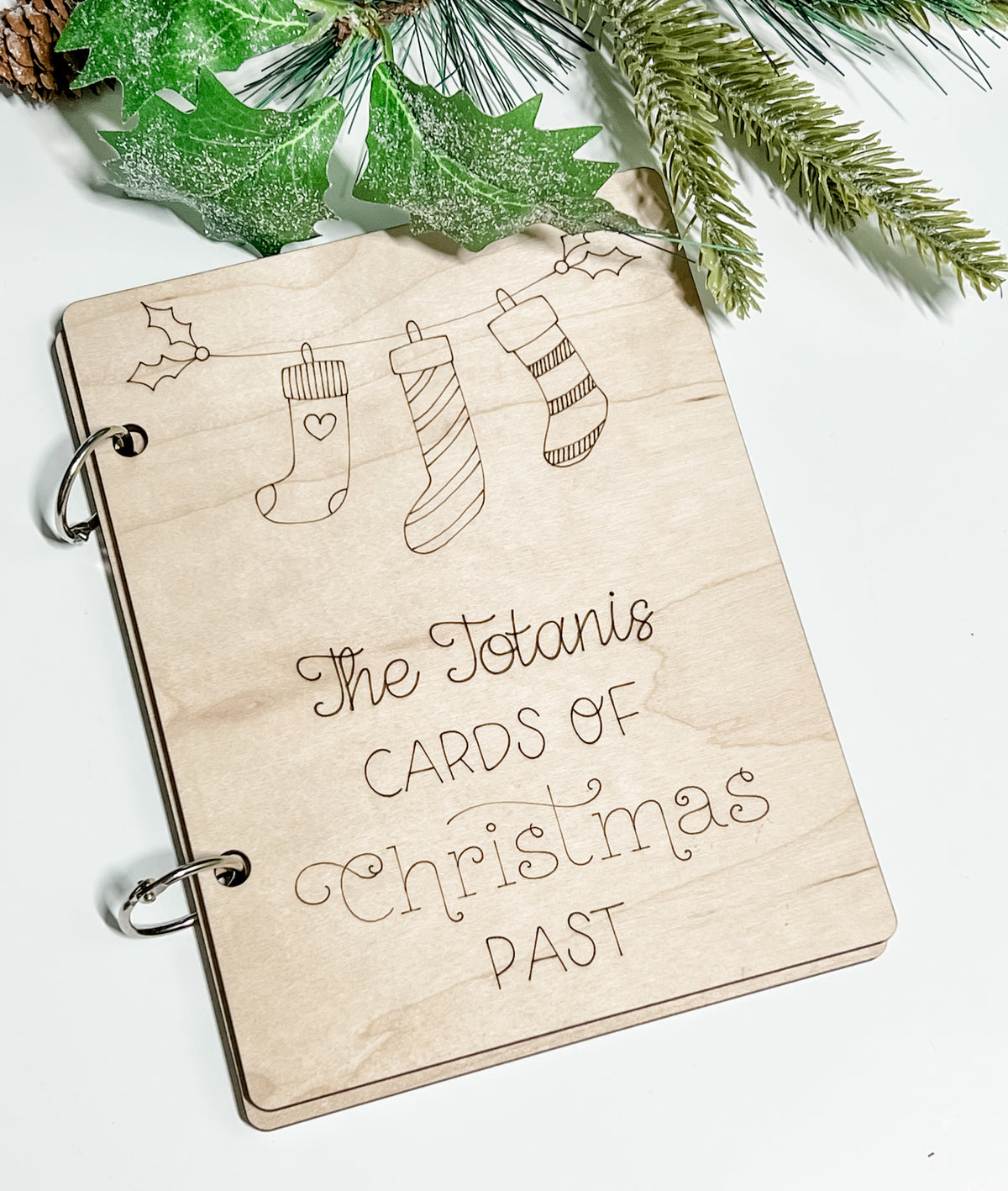 Cards of Christmas Past Personalized Book