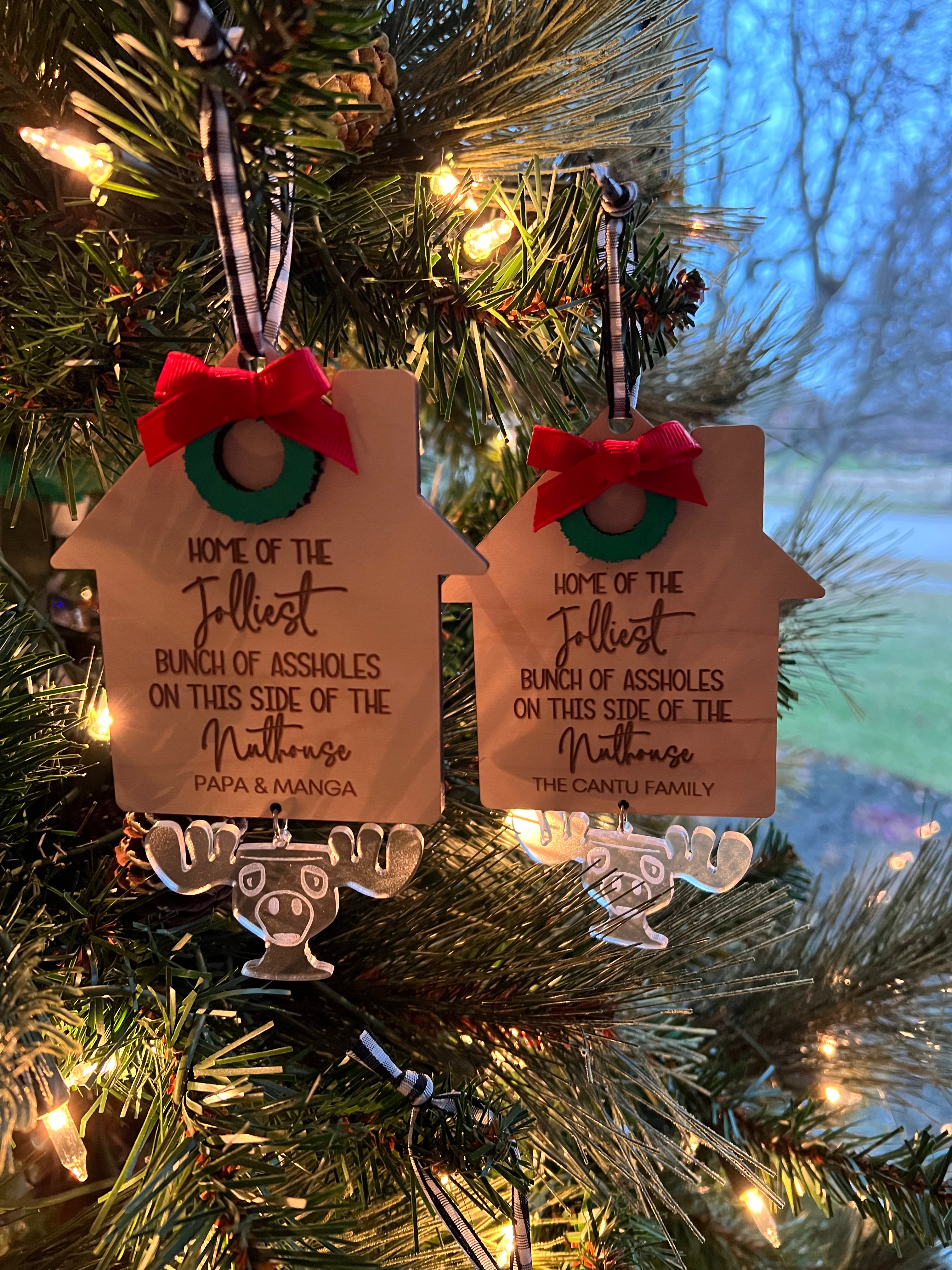 Christmas Vacation Family Ornament with Moose Mug