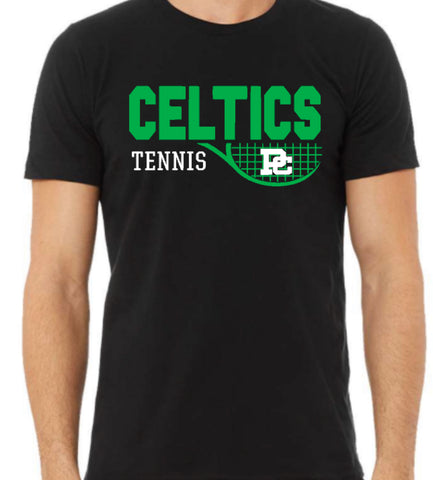 PCHS Tennis Personalized Logo Black T shirt