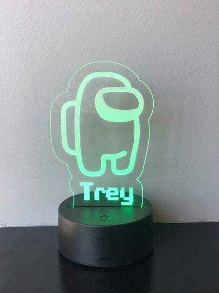 Among Us personalized LED light/nightlight with remote