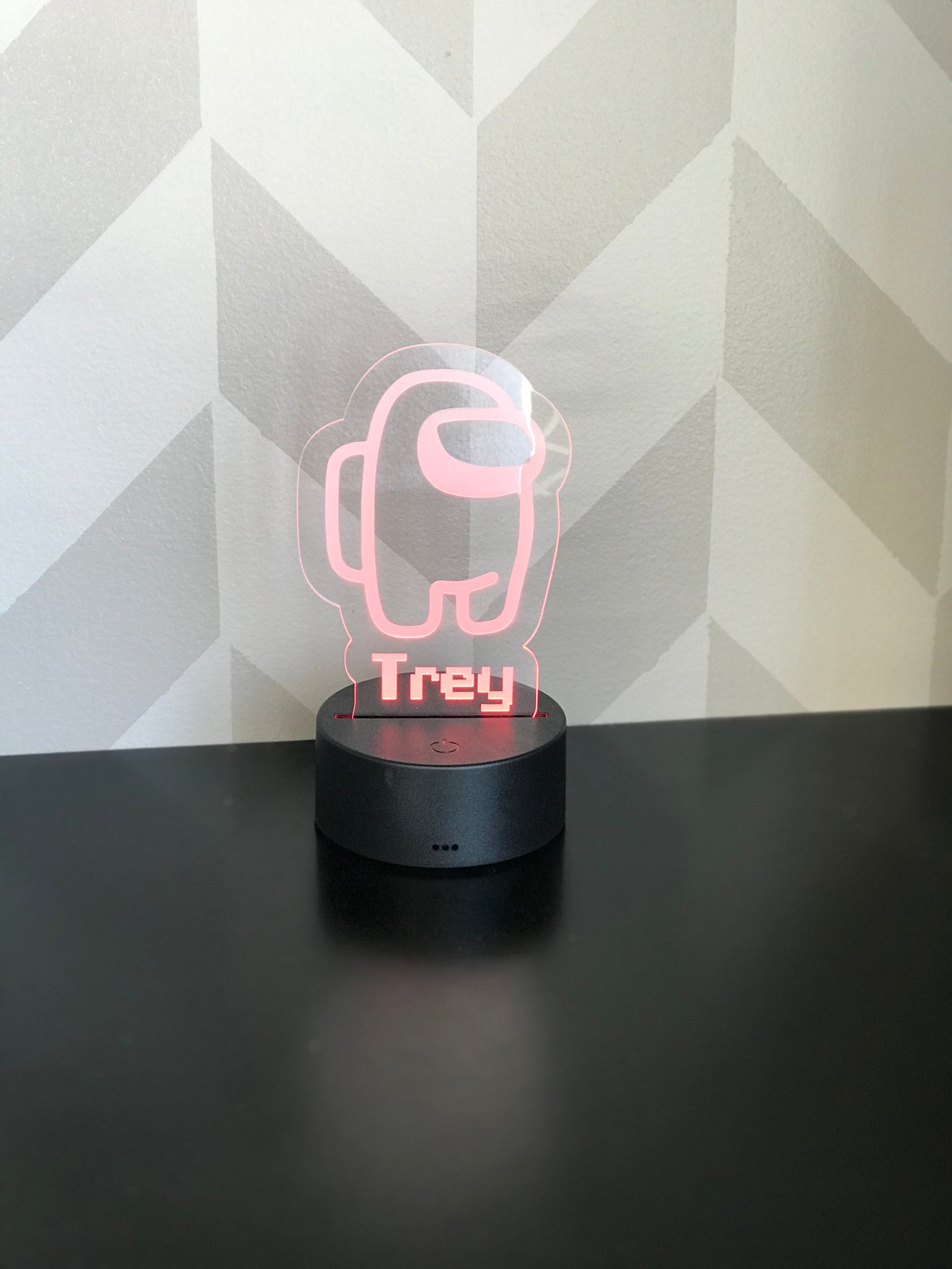 Among Us personalized LED light/nightlight with remote