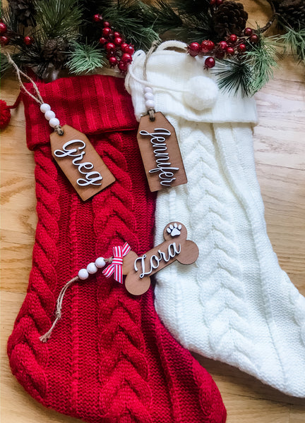 Personalized Wood Stocking Tags