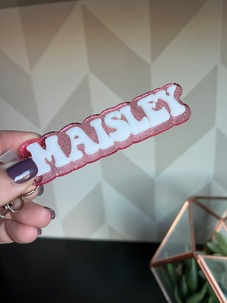 Personalized Acrylic Keychains Backpack Tags